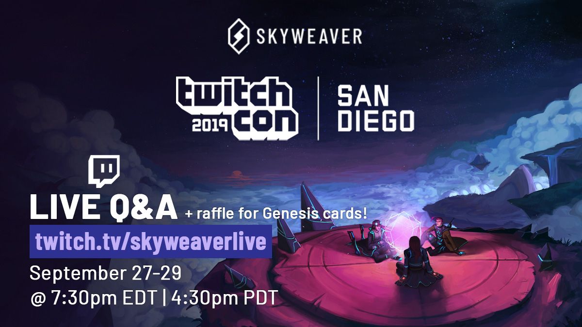 We're Coming to TwitchCon San Diego! Skyweaver